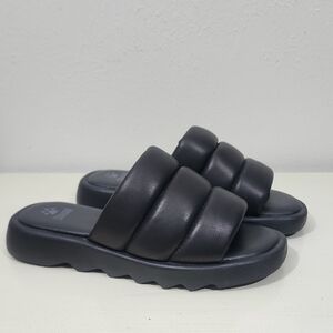 Cougar Julep Black Puffer Slides Size 8.5M
